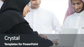  Presentation with arabic woman - PPT layouts with kuwait - young arabic muslim business woman background and a dark gray colored foreground