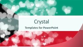  Presentation with kuwait - PPT layouts enhanced with kuwait flag background and a cool aqua colored foreground