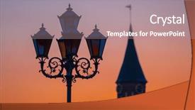  Presentation with nsw street - Slides consisting of kvant - koenigsberg cathedrlal silhouette at sunset background and a  colored foreground