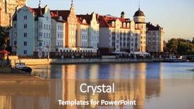  Presentation with russia - Slide set featuring kvant - travel in russia kaliningrad fishing background and a  colored foreground