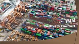  Presentation with cargo - Slides having kwai-chung-hong-kong-27 background and a violet colored foreground