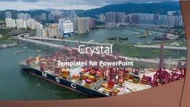 Presentation with container port - 