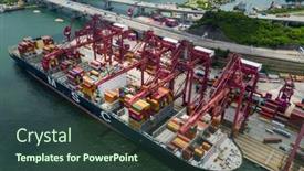  Presentation with container port - 