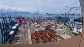  Presentation with container port - 