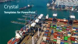 Presentation with container port - 