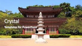  Presentation with north korea - Theme featuring kwanbob kwanbop pyongyang north korea background and a tawny brown colored foreground