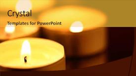  Presentation with funeral candle burning - PPT layouts consisting of kwanzaa - burning warm candles close-up background and a  colored foreground