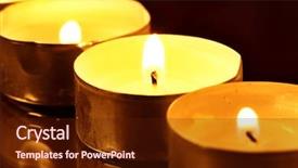  Presentation with book burning candles and purple - Amazing presentation theme having kwanzaa - burning warm candles close-up backdrop and a  colored foreground