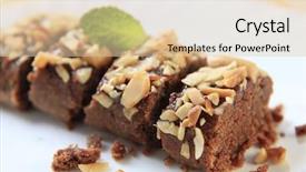  Presentation with cookies and candy - Presentation design consisting of kwarezimal - maltese lenten cookies sprinkled background and a lemonade colored foreground