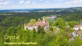  Presentation with switzerland - Amazing slide deck having kyburg-castle-located-between-zurich backdrop and a tawny brown colored foreground