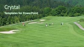  Presentation with course - PPT theme featuring kyburg golf course summer 2009 zurich switzerland background and a tawny brown colored foreground