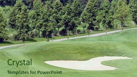  Presentation with golf course - Colorful slide deck enhanced with kyburg golf course summer 2009 zurich switzerland backdrop and a mint green colored foreground