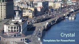  Presentation with budgeting 2019 - Colorful presentation design enhanced with kyiv ukraine february 19 2019 backdrop and a ocean colored foreground