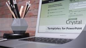  Presentation with facebook - PPT theme enhanced with kyiv-ukraine-november-10-2017 background and a light gray colored foreground