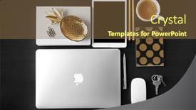  Presentation with ipad air - PPT theme enhanced with kyiv-ukraine-october-23-2017 background and a tawny brown colored foreground