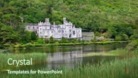  Presentation with national - Audience pleasing slides consisting of kylemore abbey on the lake backdrop and a  colored foreground