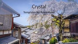  Presentation with kyoto - Beautiful slides featuring kyoto japan at the higashiyama district in the springtime backdrop and a light blue colored foreground
