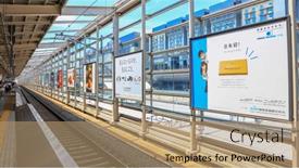  Presentation with osaka - Presentation having kyoto-japan-august-9-2019 background and a coral colored foreground