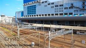  Presentation with osaka - Slide set enhanced with kyoto-japan-august-9-2019 background and a coral colored foreground