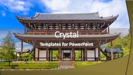  Presentation with kyoto - Cool new theme with kyoto japan gate on the grounds of tofuku-ji temple backdrop and a tawny brown colored foreground