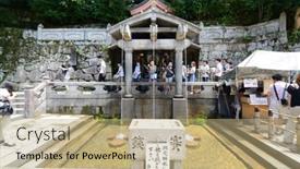  Presentation with believed - Theme enhanced with kyoto-japan-july-10 background and a coral colored foreground
