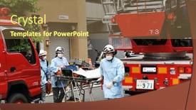  Presentation with fire department - Theme featuring kyoto-japan-july-28-kyoto background and a violet colored foreground