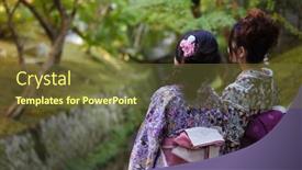  Presentation with fall colors - Slides enhanced with kyoto-japan-november-16-2011 background and a  colored foreground