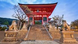  Presentation with kyoto - Presentation consisting of kyoto-japan-november-9-2016 background and a coral colored foreground