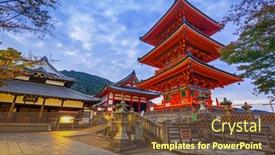  Presentation with kyoto - Colorful PPT theme enhanced with kyoto-japan-november-9-2016 backdrop and a tawny brown colored foreground