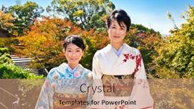  Presentation with fall foliage - Colorful theme enhanced with kyoto-oct-24-2014-two backdrop and a coral colored foreground