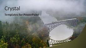  Presentation with fall foliage - Theme having kyouryou in mishima fukushima japan background and a light blue colored foreground