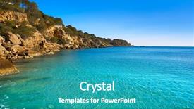  Presentation with beach - Cool new PPT layouts with l - ametlla l'ametlla de mar beach backdrop and a teal colored foreground