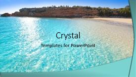  Presentation with beach - PPT theme with l - ametlla l'ametlla de mar cala background and a arctic colored foreground