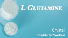  Presentation with cognitive function - PPT theme consisting of l-glutamine-nootropics-or-smart background and a teal colored foreground