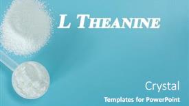  Presentation with cognitive function - Slide deck consisting of l-theanine-nootropics-or-smart background and a teal colored foreground