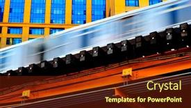  Presentation with apartments - Amazing PPT theme having l-train-subway-line backdrop and a tawny brown colored foreground