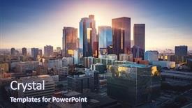  Presentation with downtown los angeles - PPT layouts enhanced with la background los angeles city background and a tawny brown colored foreground