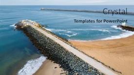  Presentation with aerial - PPT layouts with la-barre-aerial-view background and a light blue colored foreground