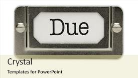  Presentation with file drawer - Cool new presentation design with la caisse de compensation - due file drawer label isolated backdrop and a blonde colored foreground