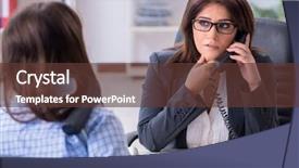  Presentation with employee of the month - Audience pleasing slide deck consisting of la caisse de compensation - injured employee visiting lawyer backdrop and a  colored foreground