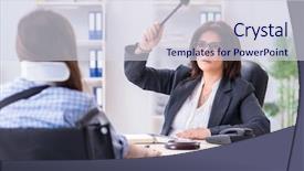 Presentation with lawyer - Cool new theme with la caisse de compensation - injured employee visiting lawyer backdrop and a  colored foreground