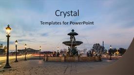  Presentation with paris france war - Presentation design consisting of la concorde in paris france background and a light blue colored foreground