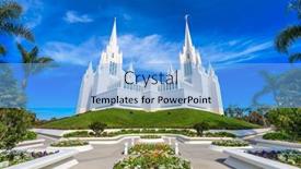  Presentation with mormon - Audience pleasing theme consisting of la-jolla-california-february-27 backdrop and a light blue colored foreground