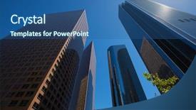  Presentation with downtown los angeles - Cool new theme with technical choice - cute construction worker pressing virtual backdrop and a  colored foreground.