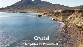  Presentation with beach - Slide deck enhanced with la nature - beach in la isleta del background and a  colored foreground