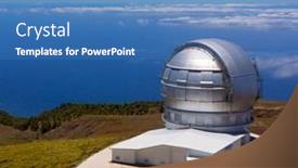  Presentation with sunny sky - Presentation consisting of la-palma-canary-islands-spain background and a teal colored foreground