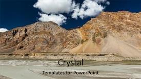  Presentation with himachal pradesh - Slide deck featuring la pass himachal pradesh india background and a coral colored foreground