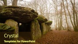  Presentation with preserved - Beautiful PPT theme featuring la-roche-aux-fees backdrop and a tawny brown colored foreground