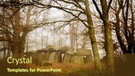  Presentation with preserved - Colorful theme enhanced with la-roche-aux-fees backdrop and a tawny brown colored foreground