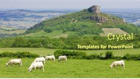  Presentation with france - PPT theme enhanced with la-roche-de-solutre-burgundy background and a tawny brown colored foreground